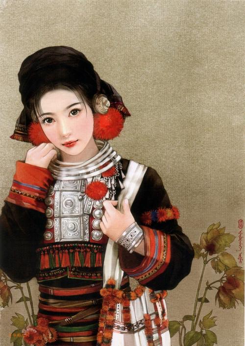 中国传统服饰文化与各民族美女传统服饰图片(全)